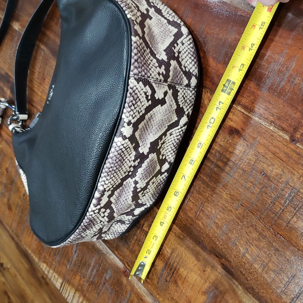 Coach Black Snake Skin Style Bag - Picture 9 of 12